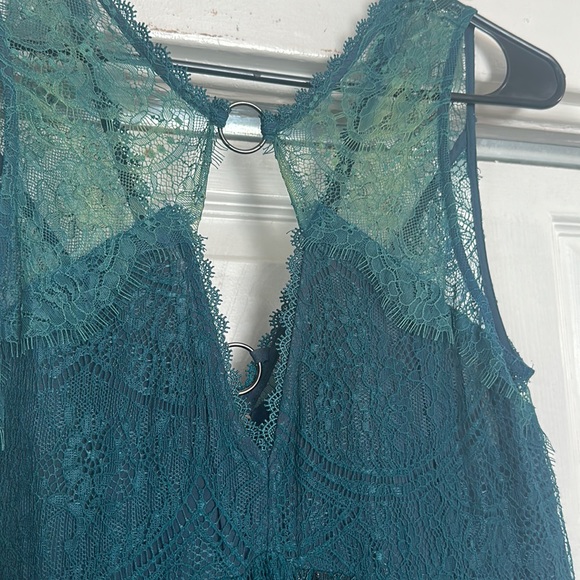 Gorgeous green lace free people dress - Picture 3 of 5